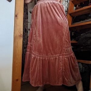 Velvet Ruffle Skirt NWT